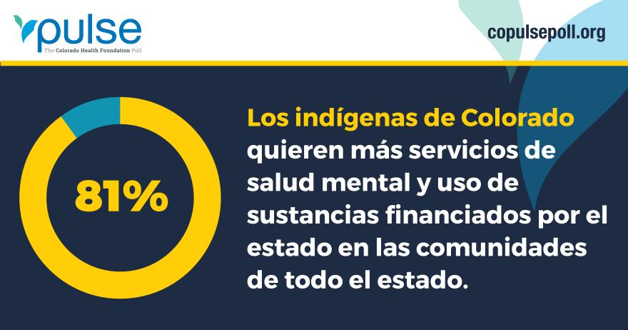 Los indigenas de Colorado quieren mas servicios de salud mental y uso de sustancias financiados por el estado en las comunidades de todo el estado. 